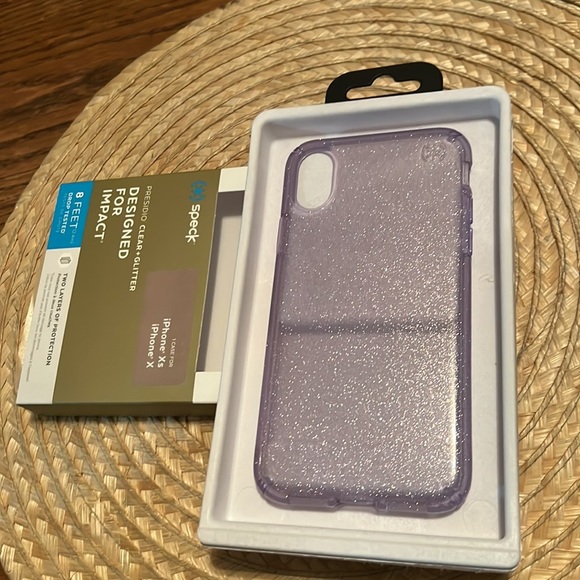 Speck Glitter Phone Case Cover iPhone Xs/X - Picture 4 of 5